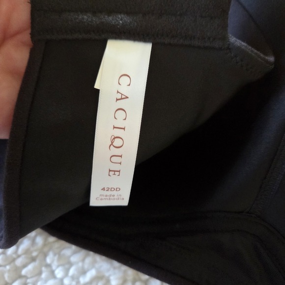 The Modern CACIQUE Collection Size 42DD Black Lightly Lined Full Figure New - Picture 3 of 4